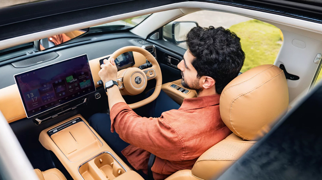 MG Hector Tomahawk EV Interior