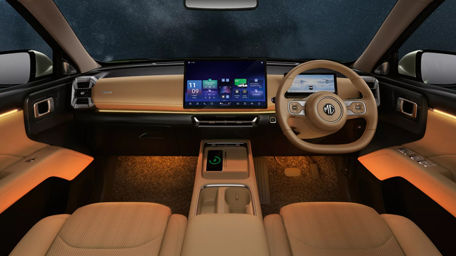 MG Hector Tomahawk EV Interior